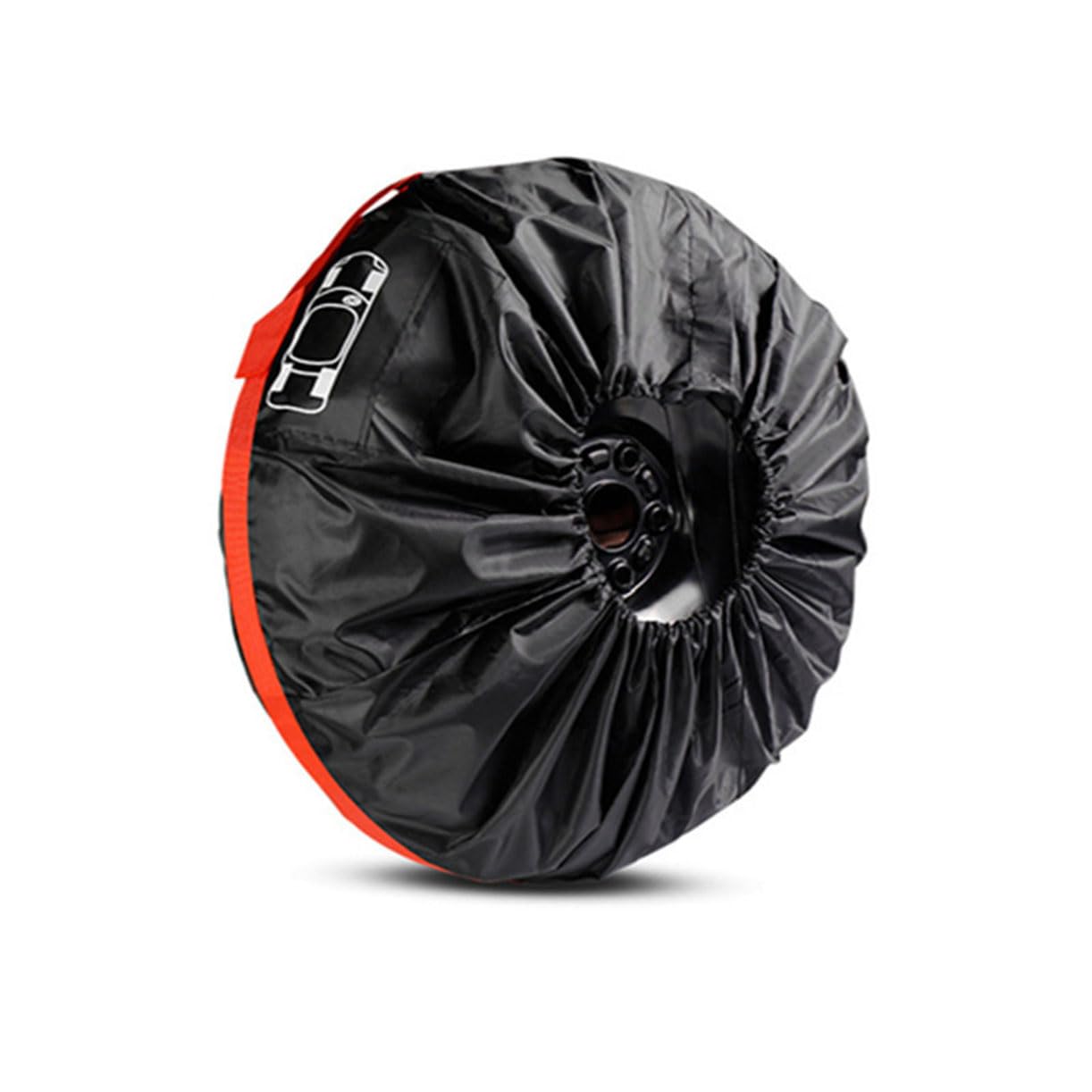 LgeQWWs Car Spare Tire Cover,Car Tyre Storage Bag,Car Spare Tyre Accessories,for VW Transporter T5/T6/6.1,Red with L size