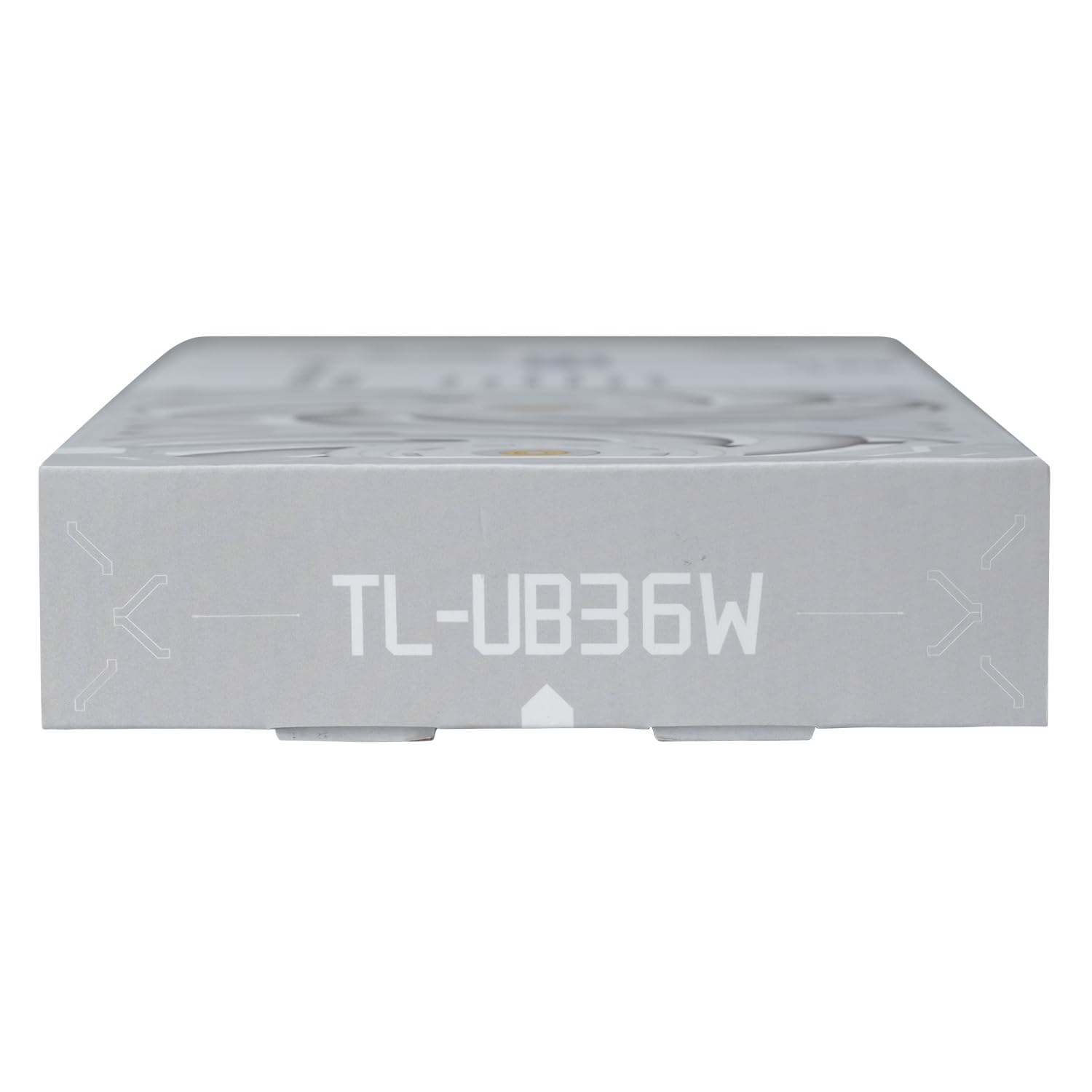 Thermalright TL-UB36W 360 mm jednoramkowy wentylator chłodzący do PC, PWM prędkość 2150 obr./min, oświetlenie ARGB, wysoki przepływ powietrza, pojedynczy kabel modułowy, do obudowy i chłodziarki