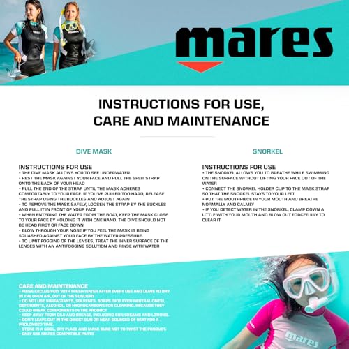 MARES Unisex Adult Ray Snorkeling Combo, Mask & Snorkel Diving Set, Lilac by Mares - Image 7
