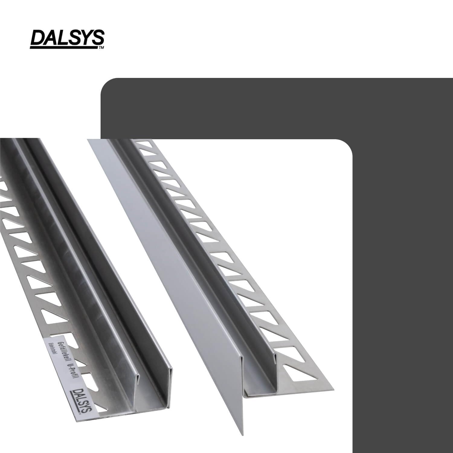 Cuña de pendiente ducha, izquierda 98cm, 19mm Altura Plata | Perfil de pendiente de acero inoxidable V2A, perfil en cuña, perfil en U para vidrio, soporte de vidrio