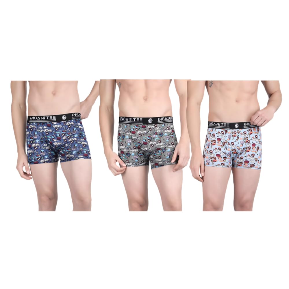 insanitee Men's Nylon Stretch Printed Trunk | Ultra-Soft, Breathable Innerwear for Men | Stylish & Supportive Fit-picture-51