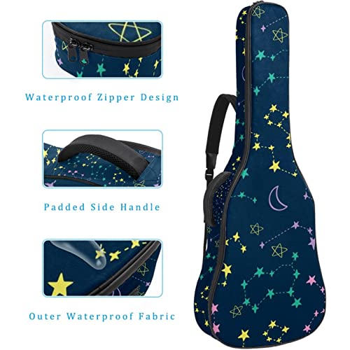 Hondank Étui de protection rembourré pour guitare acoustique classique, Multicolor 08, 42.9×16.9×4.7 in, Organiseur de… - Les Beatles, Paul McCartney, John Lennon, RIngo Starr, George Harrison Hondank Étui de protection rembourré pour guitare acoustique classique, Multicolor 08, 42.9x16.9x4.7 in, Organiseur de… – Image 5