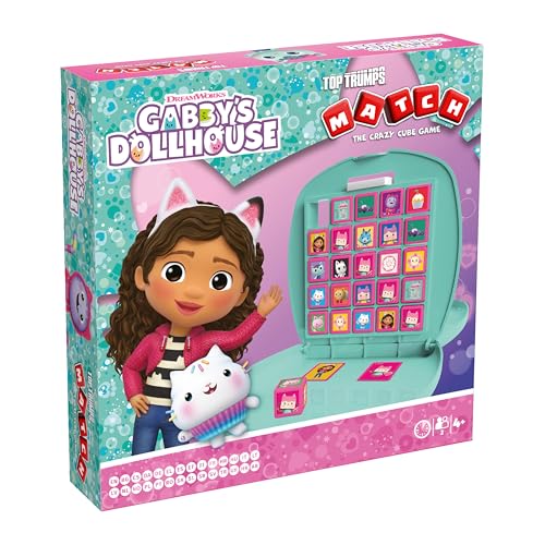 Top Trumps Match Juego De Mesa La Casa de Muñecas de Gabby   Juego De Memoria 4 Años Plus para 2 Jugadores   Una excelente elección para los Fans del Mundo de Gabby