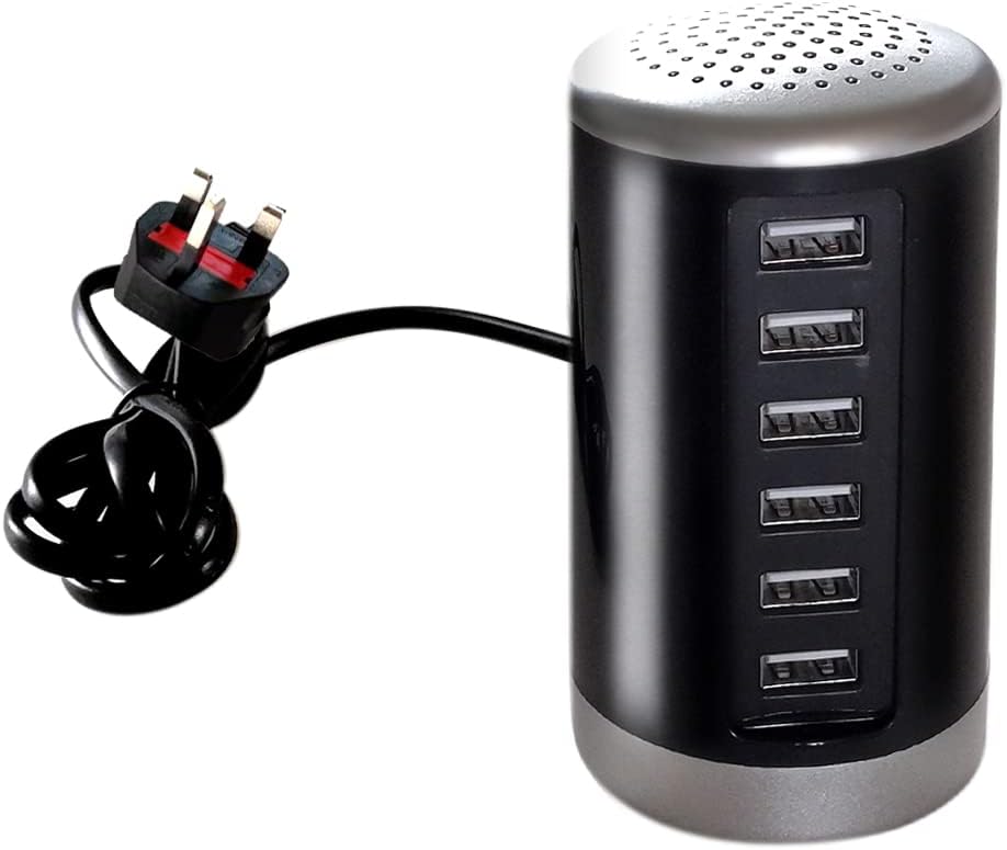 ORICO 120 W Laadstation voor meerdere apparaten, nieuwe upgrade, 10 poorten, Smart USB-laadstation, compatibel met iPhone 15/14/13/12, iPads, Android telefoons en tablets (zonder 10 oplaadkabels, wit