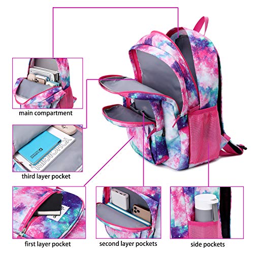 Image of abshoo Womens Floral School Backpack For College Teen Girls Water Resistant Bookbag (Floral Purple)