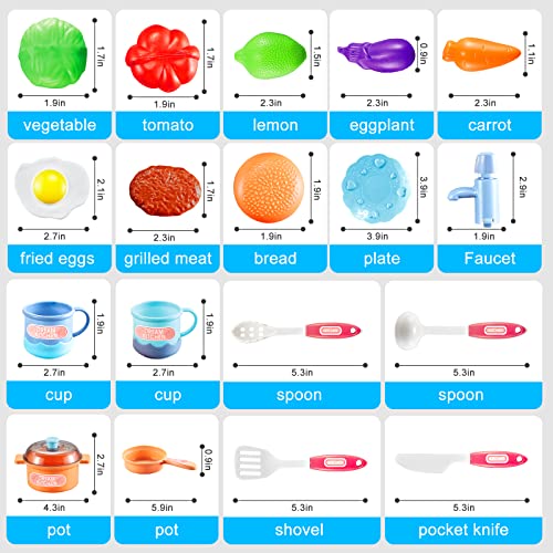 Play Kitchen Set For Toddlers Kids Ages 4-8, Kids Toddler Kitchen Playset For Girls, Pretend Toy Kitchen For Kids Boys, Play Kitchen Toys Accessories With Play Food Pots Pans Utensils And Dishes #TOP4