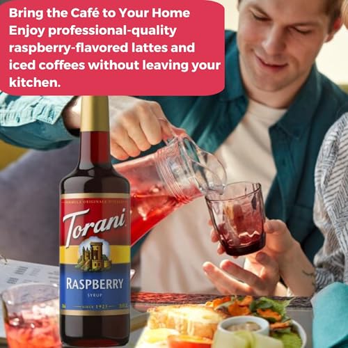 Syrup Pump Dispenser + Torani® Raspberry Syrup, 25.4 oz - Coffee Syrup Pump & Flavoring Bundle - image 6