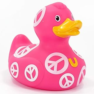 Symbol (Peace) Rubber Duck by Bud Ducks | Elegant Gift Packaging - 