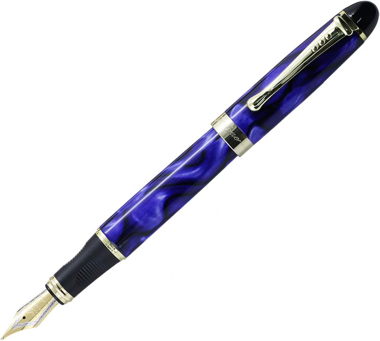 JinHao X450 Fountain Pen Luxury Set Marble Royal Blue