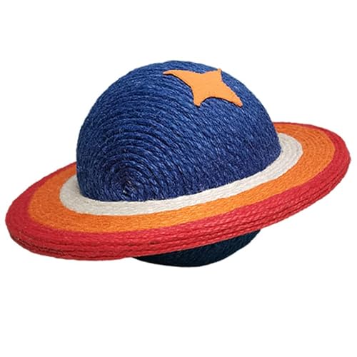 Cuteboom Planet Cat Rascador para gatos adultos sisal redondo sisal resistente al desgaste grande vertical garra juguete suministros para mascotas