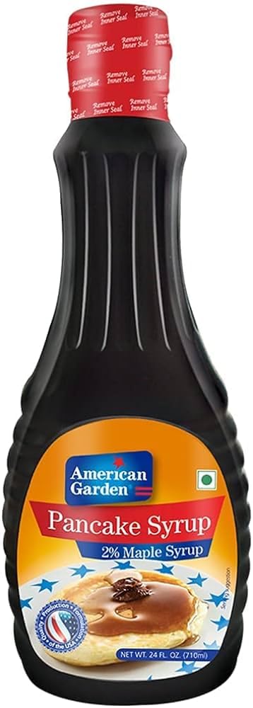 American Garden Pancake Maple Syrup is Praised For its Sweet, Maple-Like Flavor and Smooth Consistency (12 fl oz ℮ 355 ml)