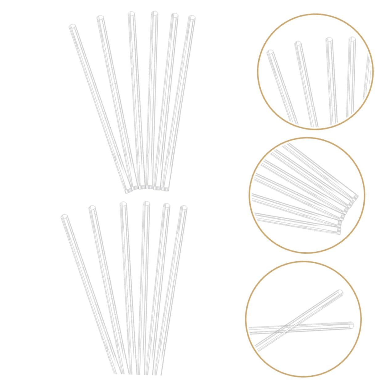POPETPOP 100pièces Tubes Pour Lampes à Coque Transparent Pour Éclairage Extérieur Led Étanche Et Dimensions