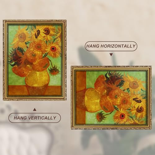 Image of 12x16 Gold Frame Vintage Picture Frame Ornate Wood | Wood, Shatter-resistant Plexiglass, Wall Hanging
