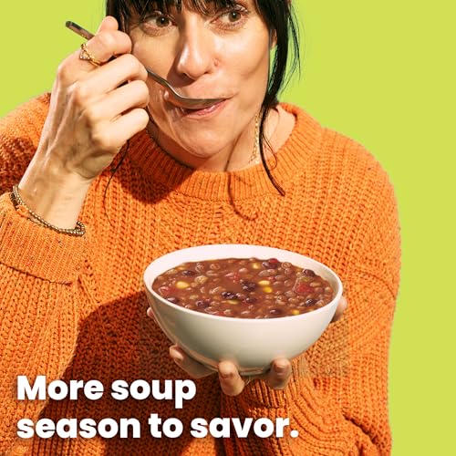 Image of Pacific Foods Organic Vegetable Lentil Soup, Plant Based, 16.3 oz Can (Pack of 3)