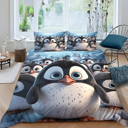 Housse de Couette Chat Orange 220x240 cm en Microfibre pour Lit Double King - 4