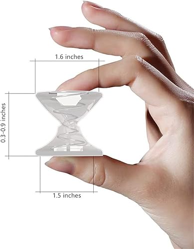 Miniatura 5 de Paquete de 4 soportes plegables para teléfono celular, soporte de agarre para teléfono inteligente, blanco, oro rosa, corazón, morado, negro, rosa