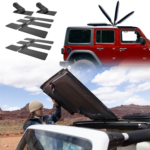 EZ FlipTop JKU 4dr 2007 to 2018 Jeep Wrangler Hardtop Freedom Top Panels Instant Convertible Every Day in Seconds! Secure Quiet Factory-Style Upgrade Max speed 100 No Drilling Lifetime Guarantee