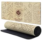 Head Case Designs Officially Licensed Harry Potter The Marauder's Map Graphics 37.4 x 15.75 x 0.16 inches (900 x 400 mm) - XL Gaming Office Desk PC Keyboard Mouse Mat Pad