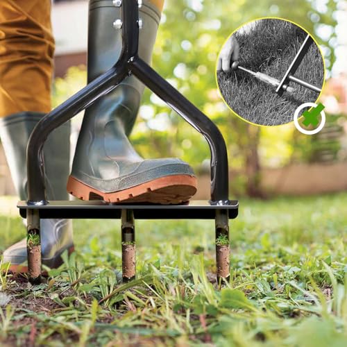 Herramienta manual Jardineer para aireación de césped 5" miniatura 5