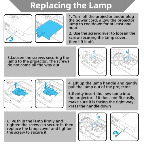 Image of ABITAN for ELPLP75 /V13h010l75 Epson Replacement Projector Lamp Bulb powerlite EB-1940W EB-1945W EB-1950 EB-1955 EB-1960 EB-1965 H470A H471A H472 H474A H491A Economical.