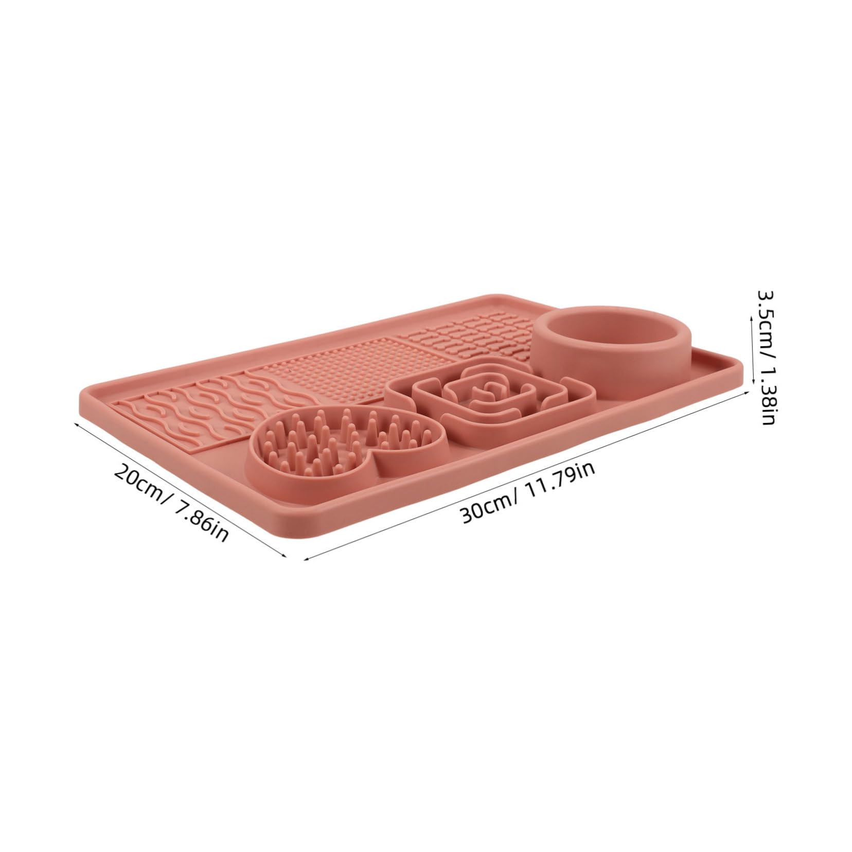 INOOMP 5stücke Hundeslow-futtermatte Saugnapf Langsame Fütterung Pad Für Haustiere Großes Rutschfestes Design Zur Langsamen Für Stressabbau Und Beschäftigung