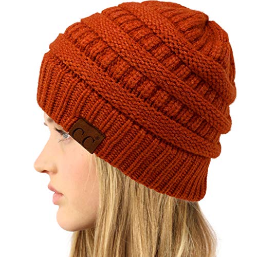 Image of Hatsandscarf CC Exclusives Solid Color Beanie Tail Hat for Adult (MB-20A)