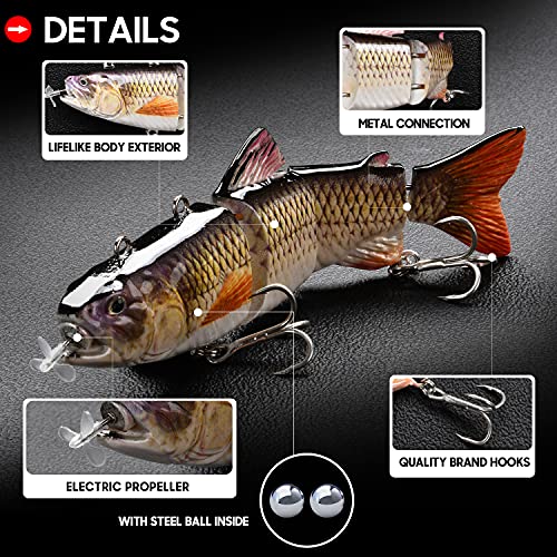 image for watalure Robotic Swimming Fishing Electric Lures 5.12