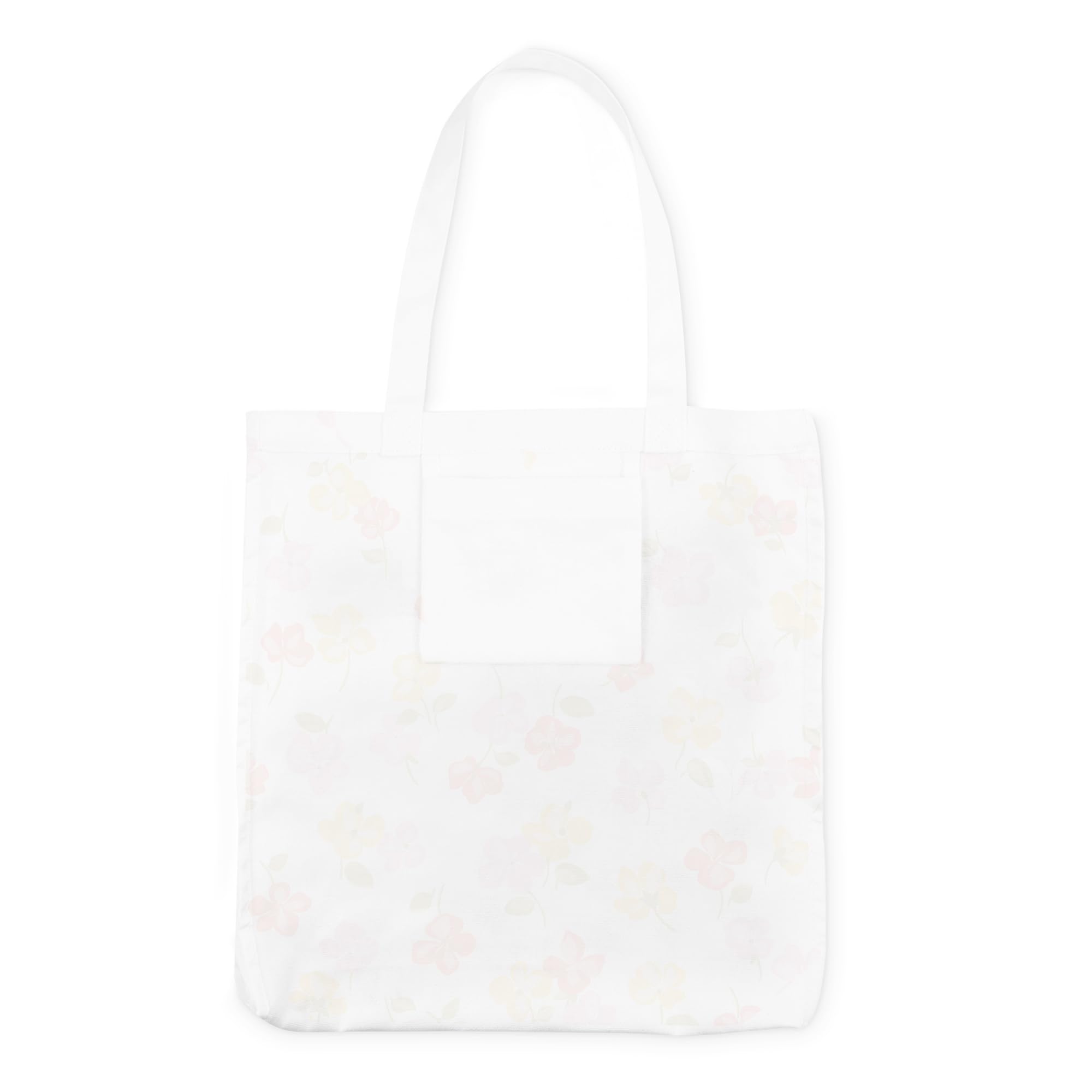 kate spade new york Canvas Tote Bag for Women, Cute Tote Bag for Work or Teacher, Canvas Beach Bag, Book Tote with Pocket, Spring Pansies