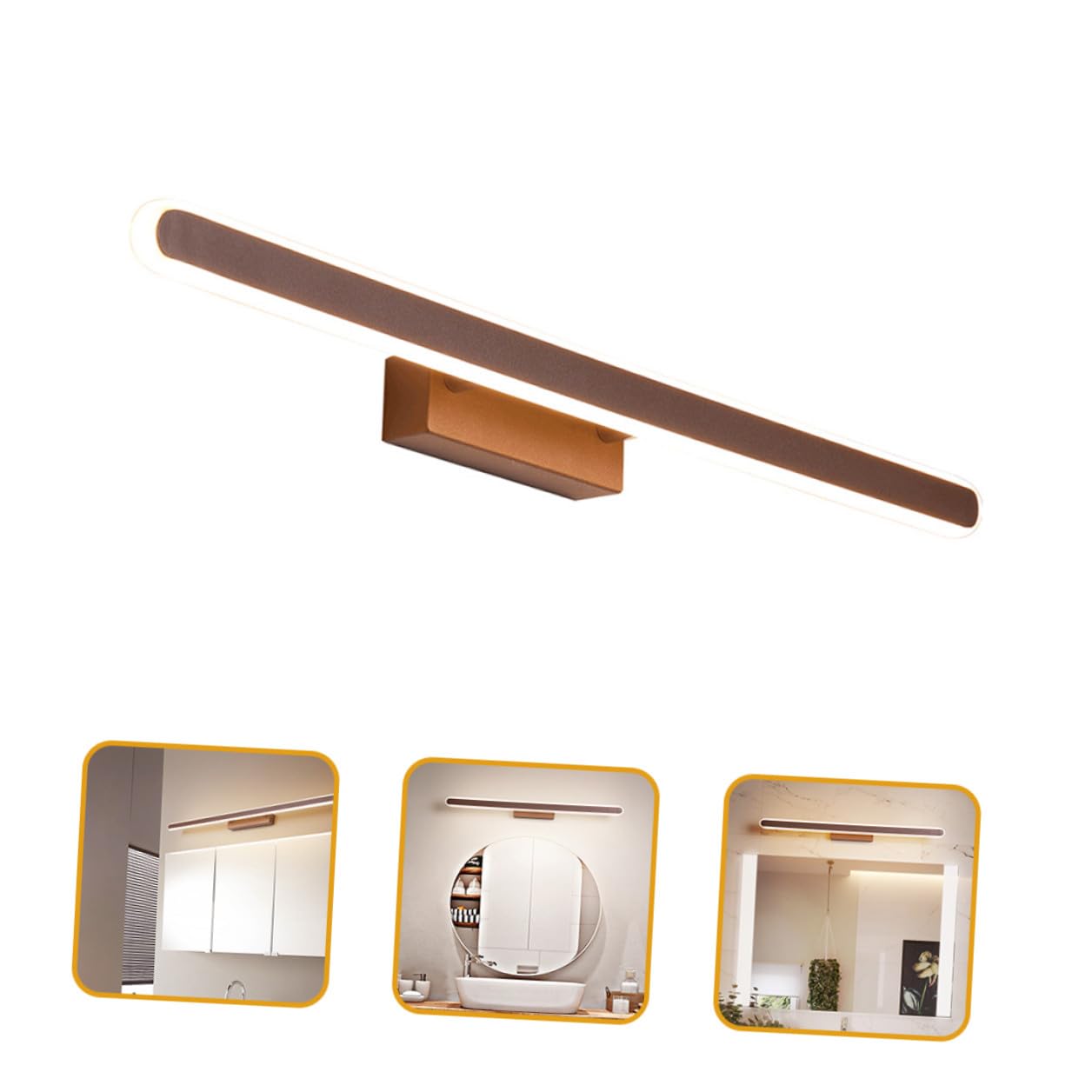 Lampada Specchio Bagno LED in Alluminio e Acrilico | Luce Uniforme Regolabile, per Camera da Letto e Trucco, Design Moderno da Parete