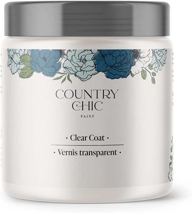 - Clear Coat - Eco-Friendly Clear Satin Sheen Top Coat for Chalk Style Furniture Paint, Very Durable, Non Yellowing, Waterproof Sealant for High Traffic Furniture - Indoor/Outdoor - (4 oz)