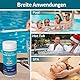 Ujaxjaxi 7-in-1 Pool Teststreifen Schnell Genauer Pool Wassertester Teststreifen für pH und Chlor, Härte, Cyanursäure, Brom, Gesamtalkalität, für Poolzubehör für Schwimmbäder,SPA, Whirlpool 100 Stück
