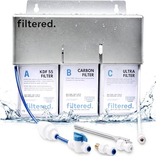 Inline Water Filter for Refrigerators & Ice Makers – Universal Refrigerator Water Filter Kit, 5-Min Easy Install, High-Capacity Filtration for Clean Water & Ice