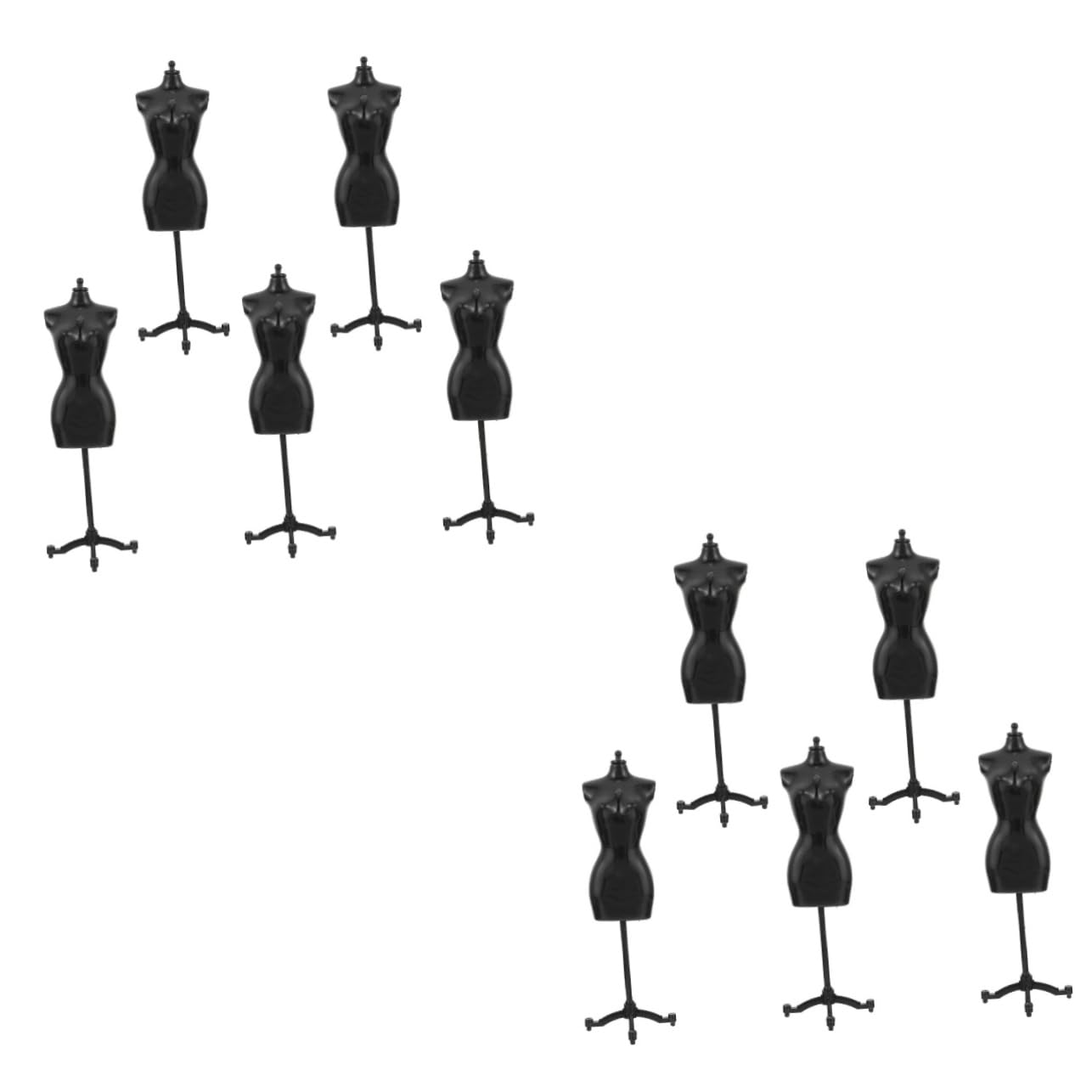 Abaodam 10 Pcs Model Stand Jewelry Holders Girls Dolls The Mannequin Jewelry Hanger Girl Dolls Doll Stand Display Shelves Doll Clothing Display Rack Plastic Clothes Hanger Girl Child Baby