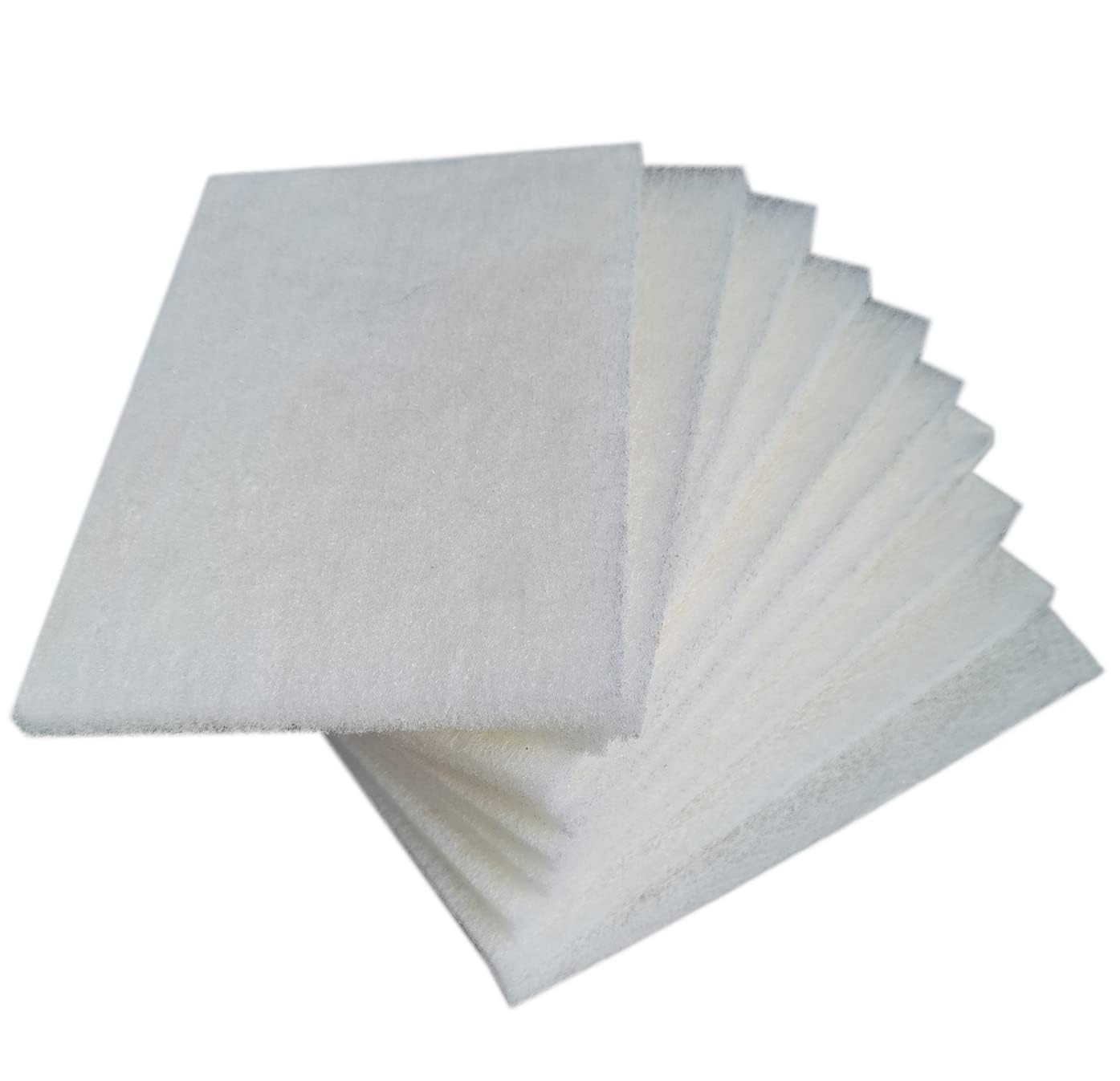 10 Pack 6" x 9" Premium White General Purpose Scuff Pads - Scuffing, Scouring, Sanding, Paint Primer Prep Adhesion Scratch - Surface Preparation Automotive Car