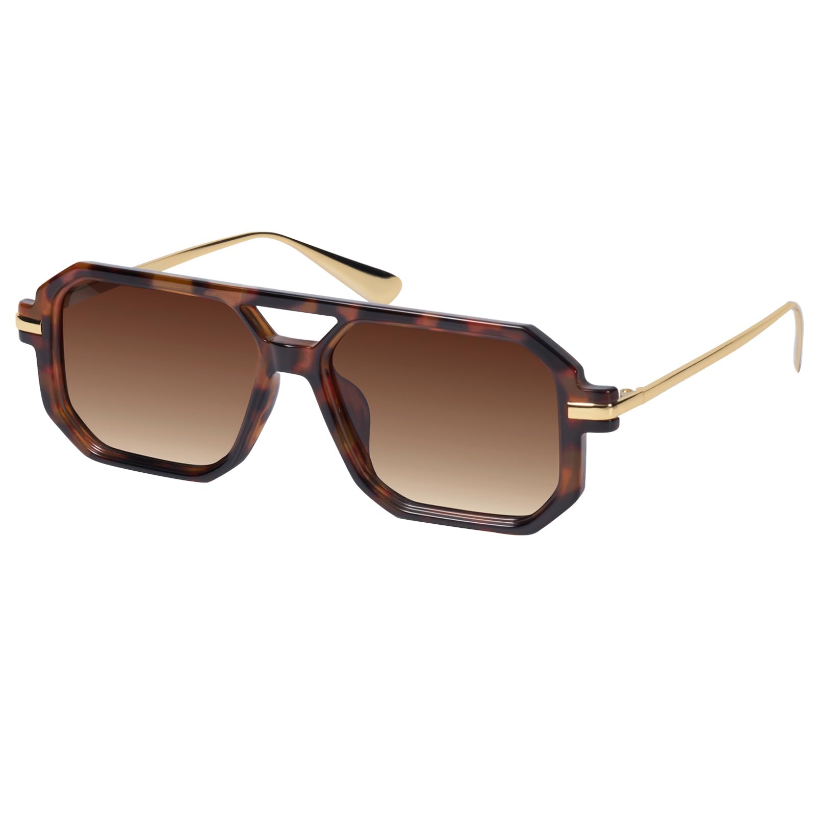 mosanana Trendy Aviator Sunglasses for Women with Polarized Lens Small Retro Style MS52591