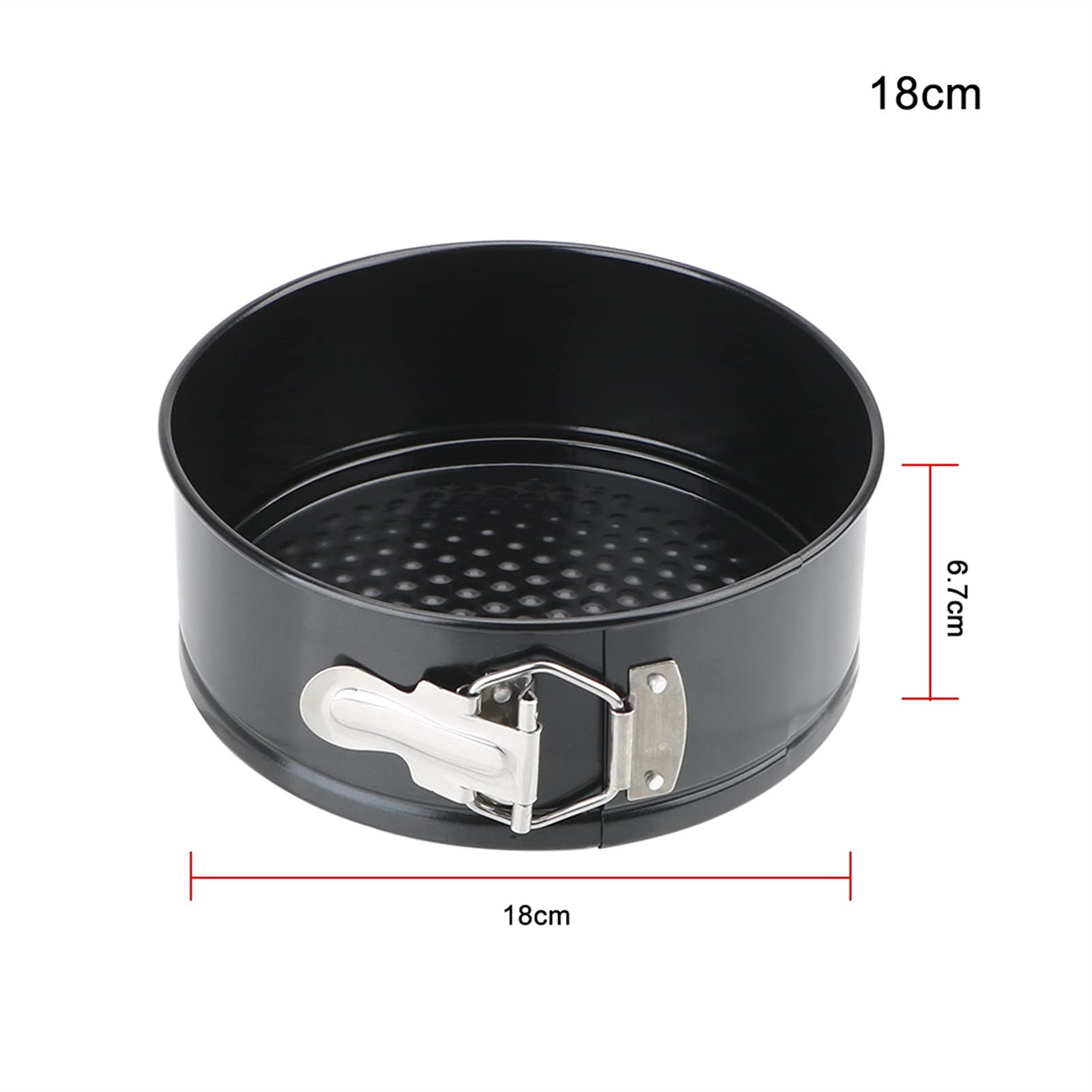 Zdejmowane dno Nieprzywierająca metalowa forma do pieczenia Okrągła blacha do pieczenia Ciasta ze stali węglowej Zestaw arkuszy do pieczenia (kolor: 20 cm) (18 cm)