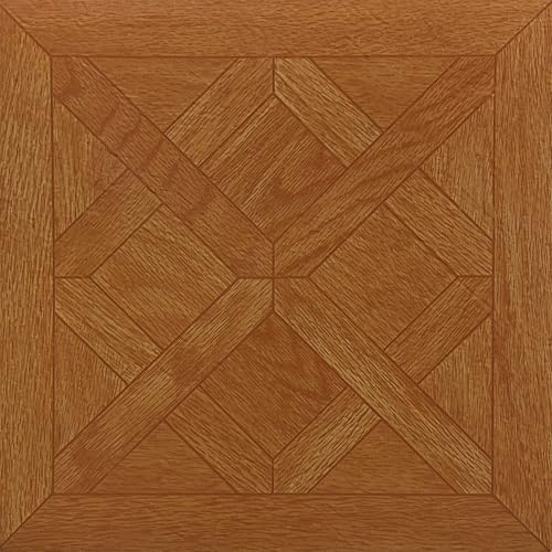 Image of Nexus Self Adhesive 12-Inch Vinyl Floor Tiles, 20 Tiles - 12 inch x 12 inch, Classic Parquet Oak Slate Pattern - Peel & Stick, DIY Flooring for Kitchen, Dining Room, Bedrooms & Bathrooms by Achim Home Decor