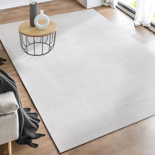 the carpet Rio - moderner und weicher Teppich Wohnzimmer Schlafzimmer mit Anti-Rutsch-Rücken und...