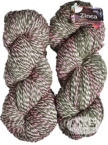 Image of Ganga Zinea Moss (500 gm) Wool Thick Hank Hand Knitting Wool /Art Craft Soft Fingering Crochet Hook Yarn, Needle Knitting Yarn Thread dyedE