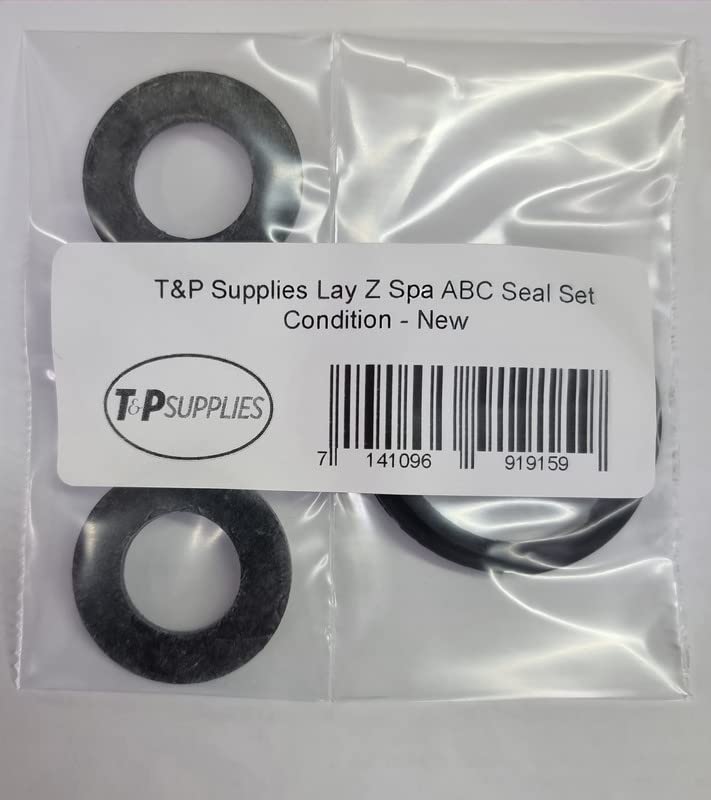 Lay Z Lazy Spa Rubber Seal Set A + B/C Coupling Seals fits All airjet Models New Shape Pump, White - Image 3