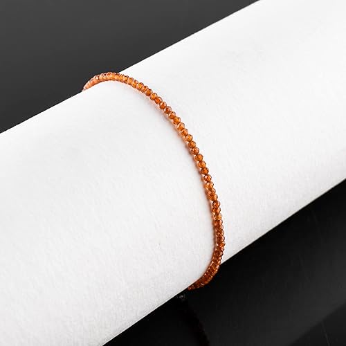 Miniatura 58 de InfinityGemsArt Natural Bracelet For Women Gemstone Micro Beads Dainty Jewelry Christmas Gifts for Women, Birthstone, Stone Jewelry 925 Sterling