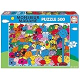 Educa - Puzzle Monsieur Madame | Puzzle de 500 pièces pour Enfants | Dimensions : 48 x 34 ...