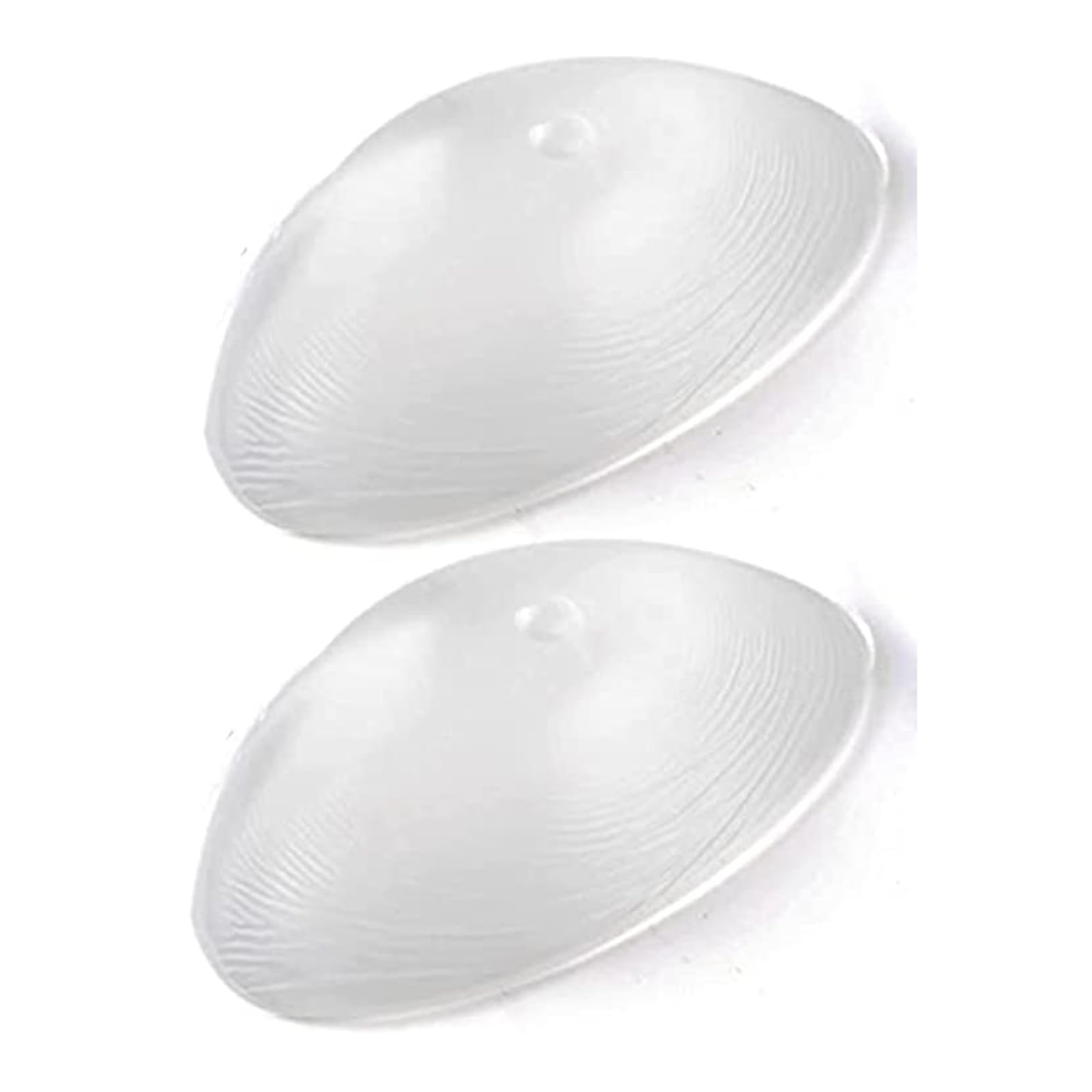 Triángulo Invisible Silicona Mastectomía Cóncavo Bra Pads Suave Realista Autoadhesivo Crossdressers Cosplay Almohadillas 1par(900g/pair, Transparent)