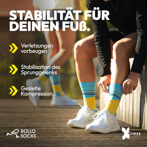 Calcetines para correr con compresión específica ROLLO SOCKS Run 2.0 5
