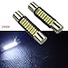 Ruiandsion Lot de 4 ampoules LED Festoon 29 mm DC 12 V 4014 9SMD Chipsets 6000 K pour intérieur de voiture, plafonnier, carte, pare-soleil, miroir