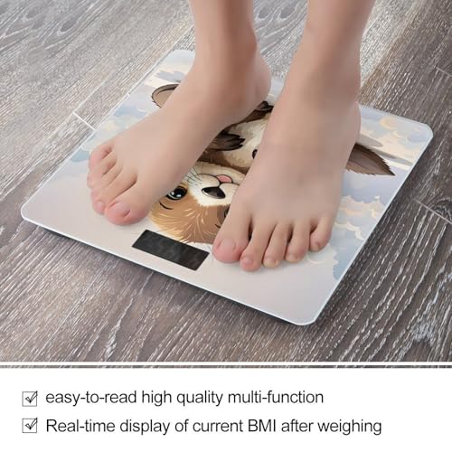 Balance Digital de Baño con Diseño de Nutrias Marrones miniatura 5