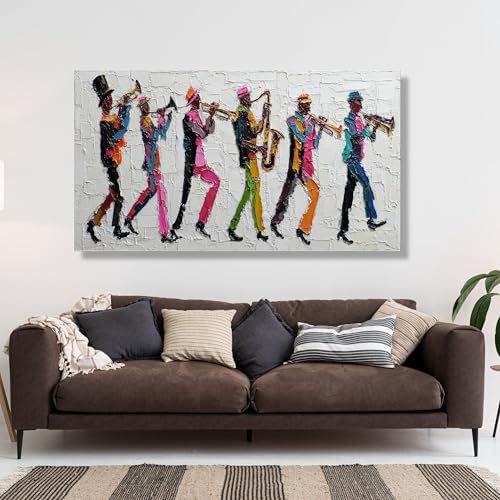 Tableau de jazz pour dynamiser un mur vide avec un style de musicien - 2