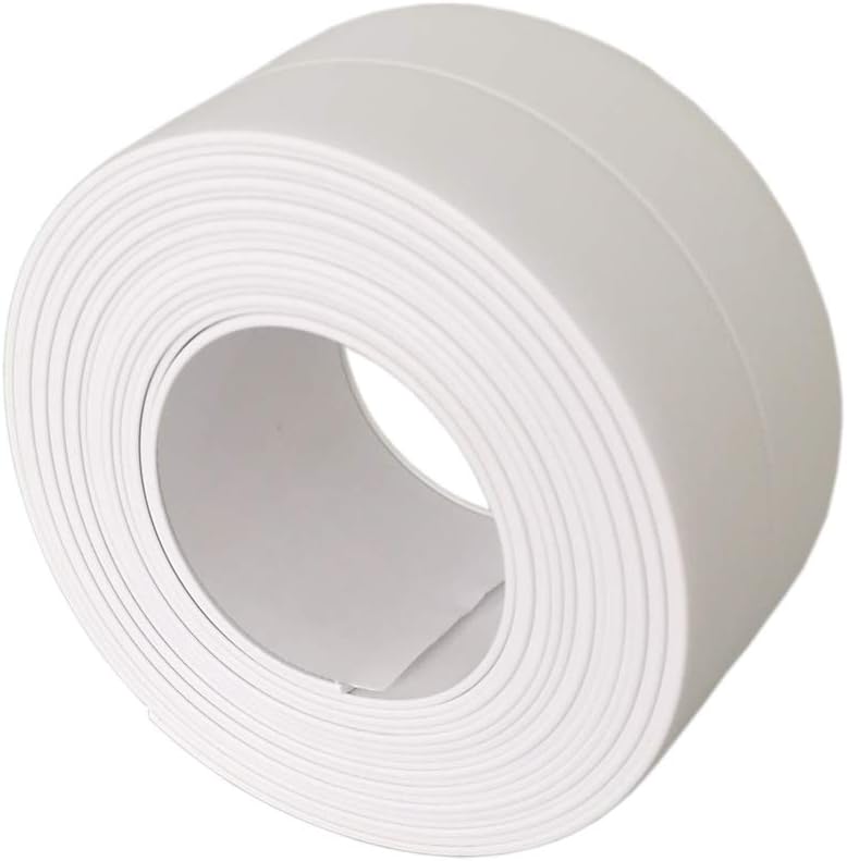 Self Adhesive Caulk Strip - Waterproof Sealant Caulking Tape Trim Sealer for Bathtub, Sink, Toilet etc, White