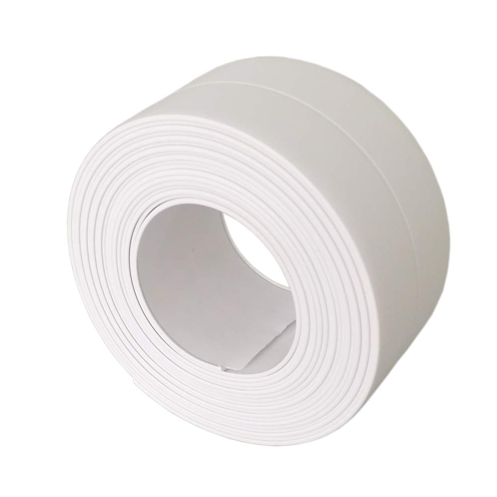 Self Adhesive Caulk Strip - Waterproof Sealant Caulking Tape Trim Sealer for Bathtub, Sink, Toilet etc, White