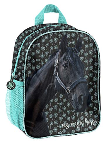 Mochila infantil con compartimento principal y red para bebidas  varios diseños